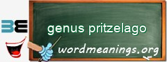 WordMeaning blackboard for genus pritzelago